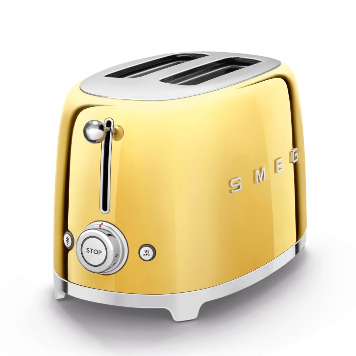 Smeg 2-Slice Toaster, Metallic