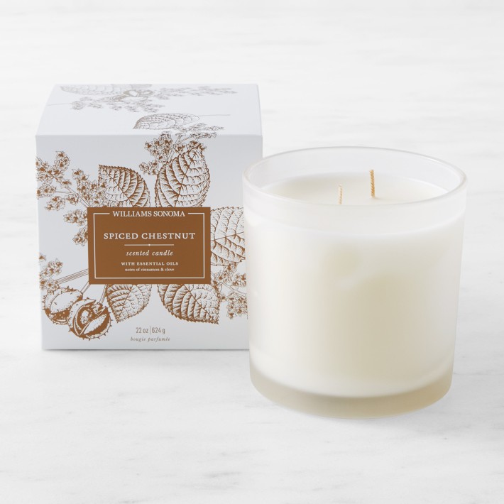 Spiced Chestnut Frosted Candle, Large