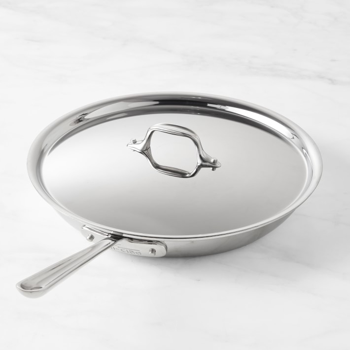 All-Clad D3 Triply Nonstick Fry Pan with Lid, 12"