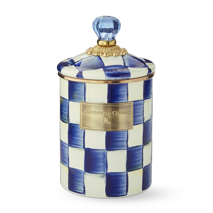 MacKenzie-Childs Royal Check Canister