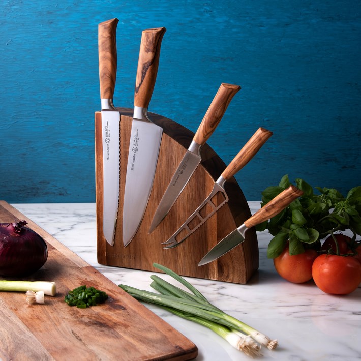 Messermeister Oliva Magnetic Knife Block, Set of 6
