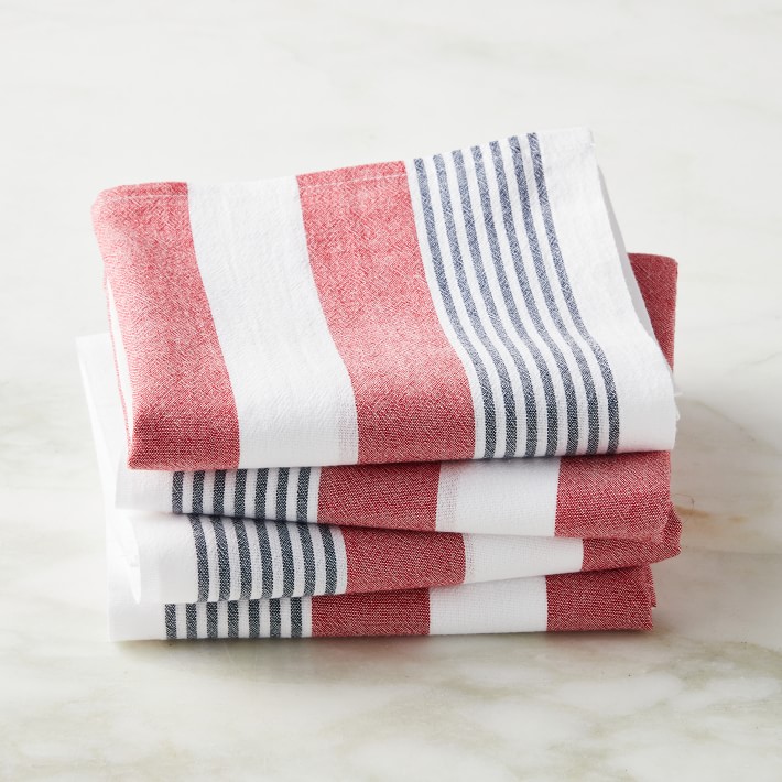 Striped Flour Sack Towel, Set of 4