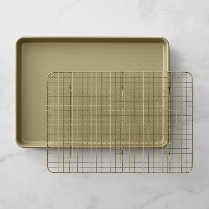 Goldtouch Pro Nonstick Corrugated Half Sheet with Cooling Rack