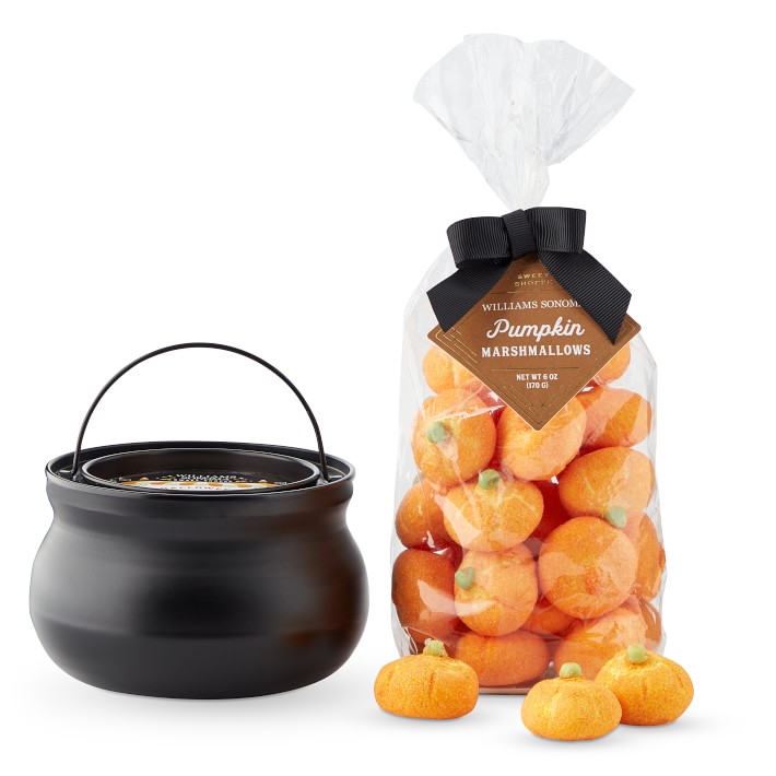Halloween Hot Cocoa Cauldron & Pumpkin Marshmallows