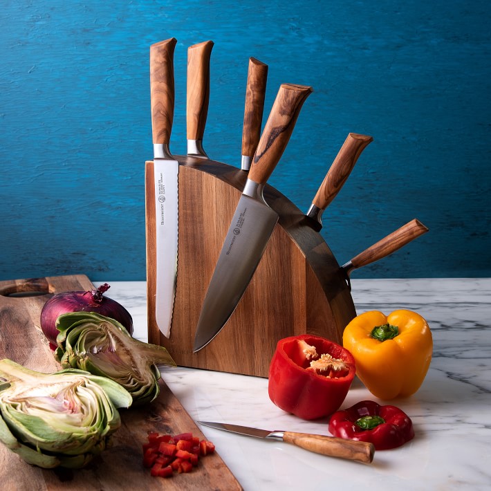 Messermeister Oliva Magnetic Knife Block, Set of 8