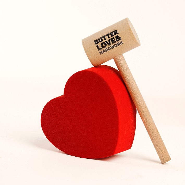 Butter Love & Hardwork Valentine's Day Breakable Chocolate Heart