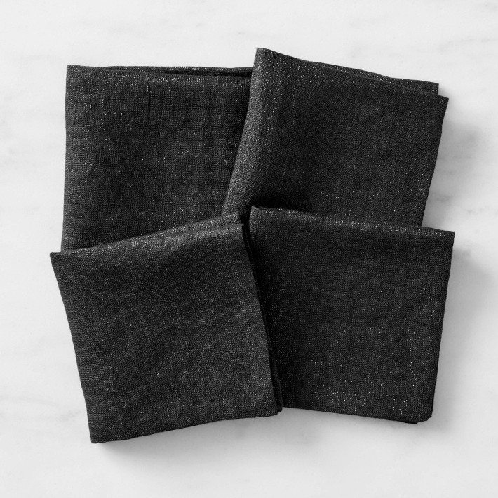 Metallic Cocktail Napkins, Set of 4