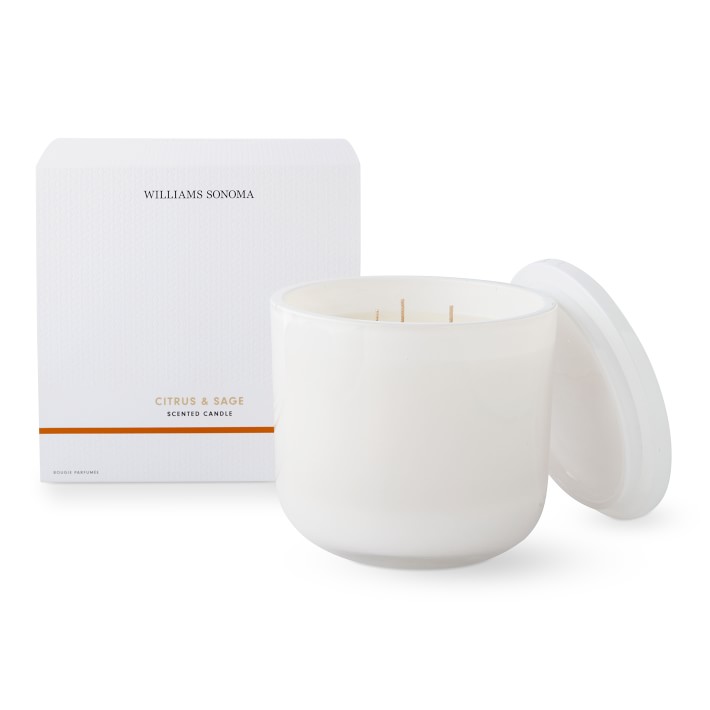 Home Fragrance Large Candle, Citrus & Sage