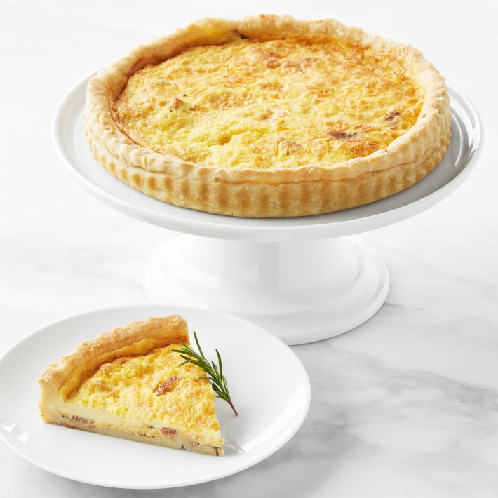 PieconicNY Bacon & Cheddar Quiche, 9"