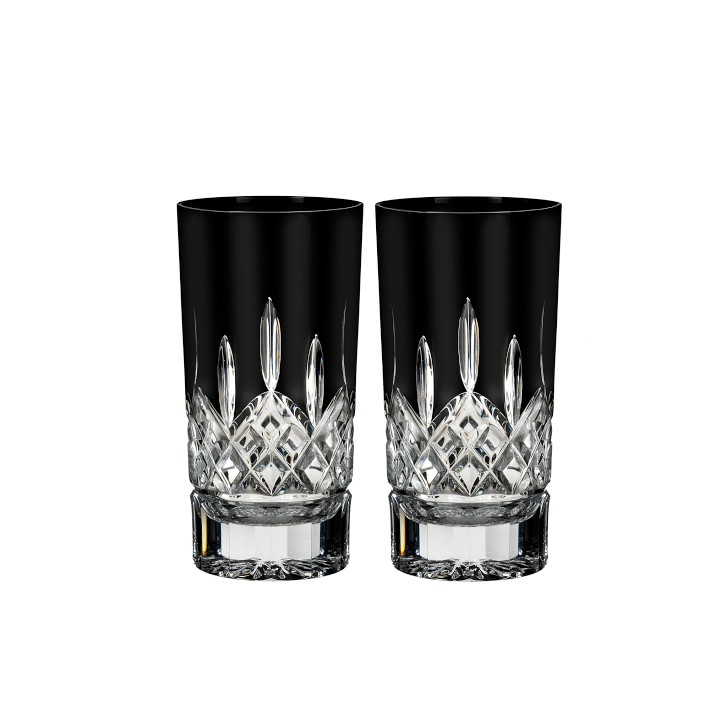Waterford Lismore Black Highball Glasses, Set of 2