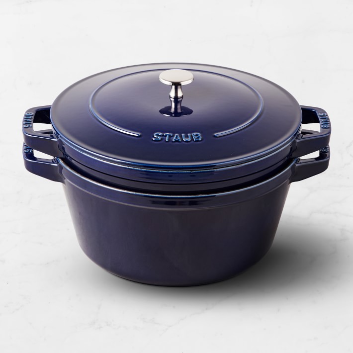 Staub Enameled Cast Iron Stackable 3-Piece Cookware Set