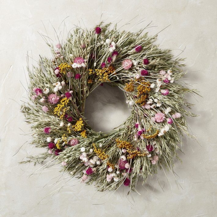 Floral Meadow Live Wreath